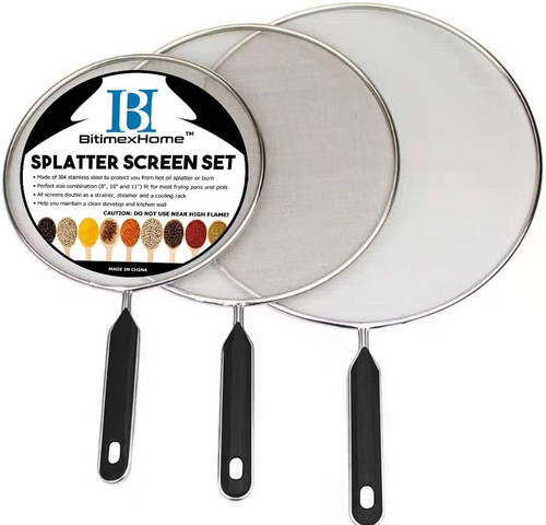 Grease splatter screen for - grease,