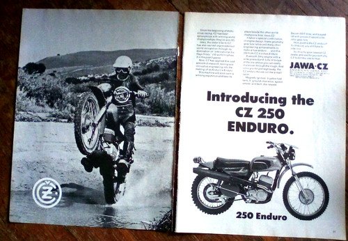 1973 jawa 250 cz250 - cz, enduro