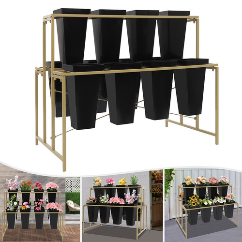 Tier metal flower display - tier,