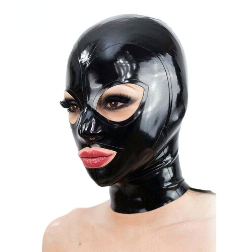 Latex hood mask face - mask, cover