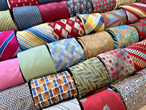 Lot mens silk neckties - 25,