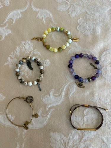 Beaded bracelets total - beaded,