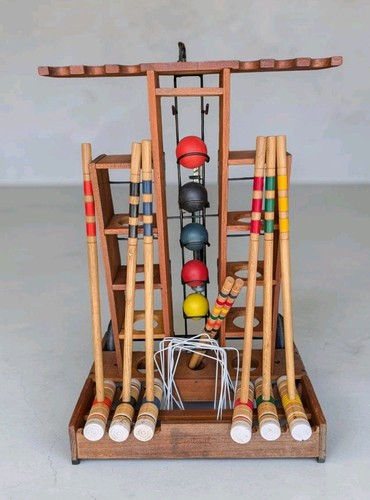 Vintage sportcraft croquet set - croquet,