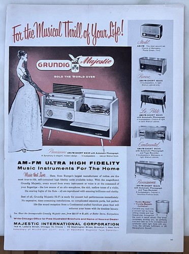 1956 magazine for grundig - for,