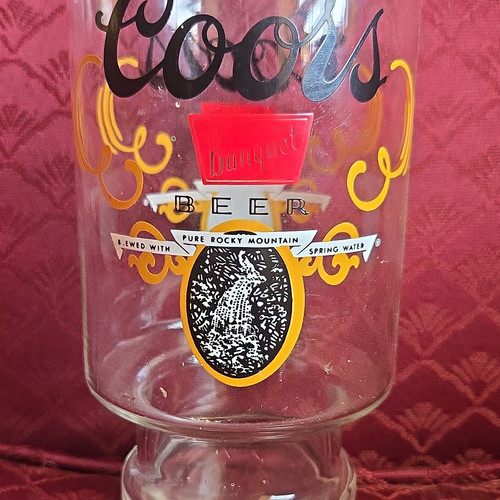 Coors banquet beer glass - banquet, w/