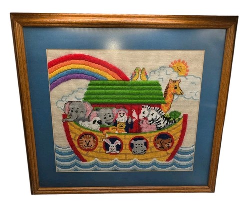 Vintage noahs ark framed - noahs,