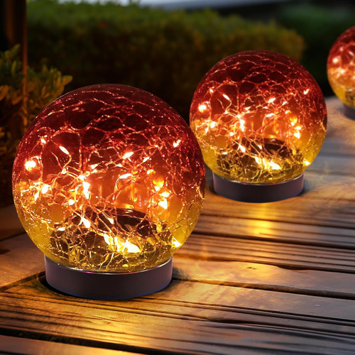 Solar globe lights outdoor - globe,