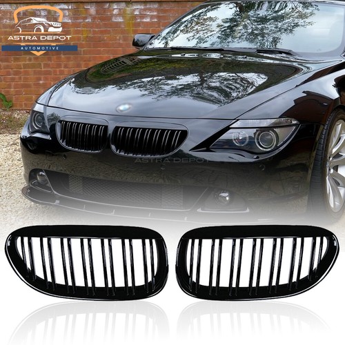 Gloss black front kidney grill - gloss,