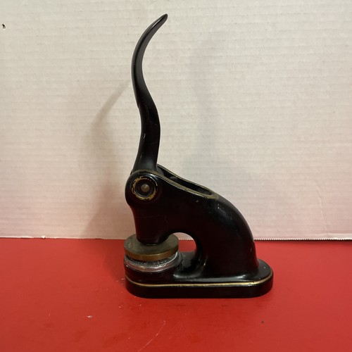 Antique cast iron notary - iron, seal
