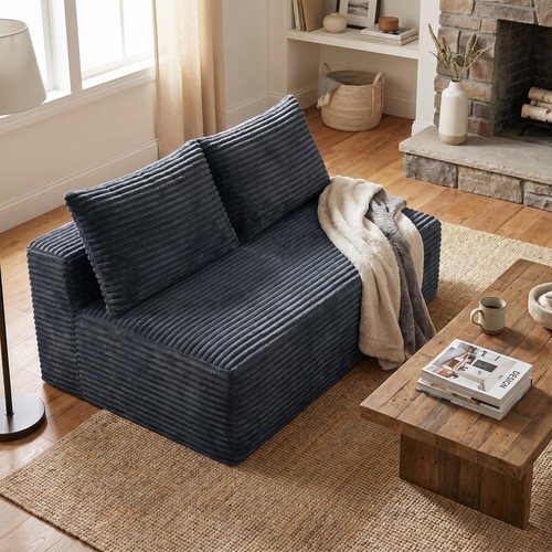 Gray corduroy ground hugging - corduroy, ground-hugging