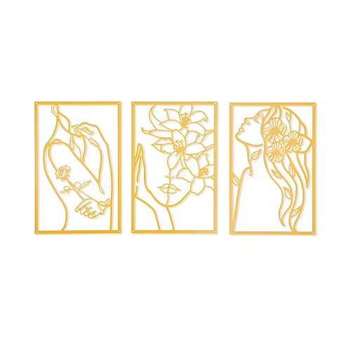 Pcs gold wall decor modern - gold,