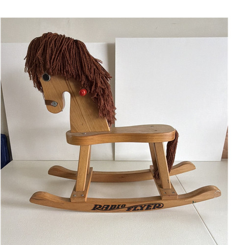 Radio flyer wooden rocking - radio,