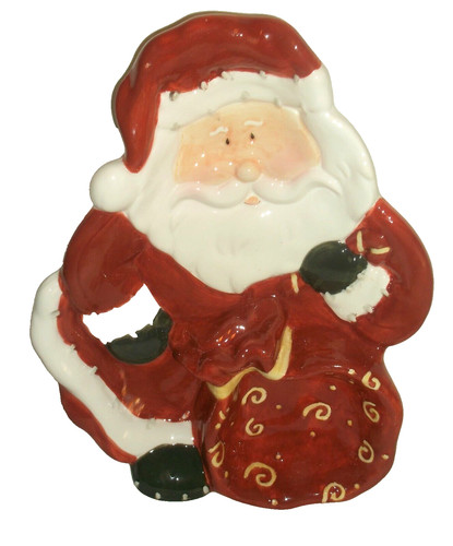 Vtg santa christmas ceramic - vtg,