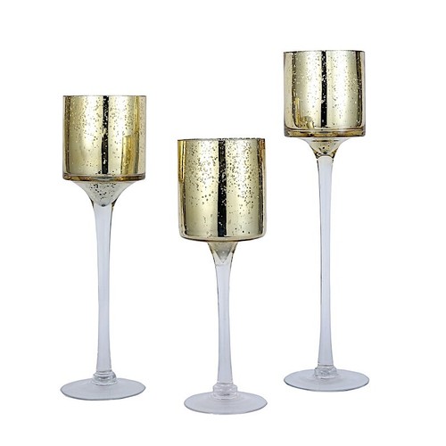 Gold raised cylinder - gold, glass