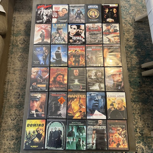 Dvds with cases large lot - large, of