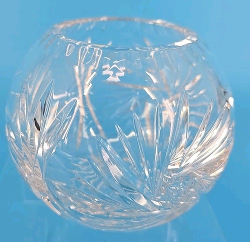 Vintage crystal rose bowl - vintage,