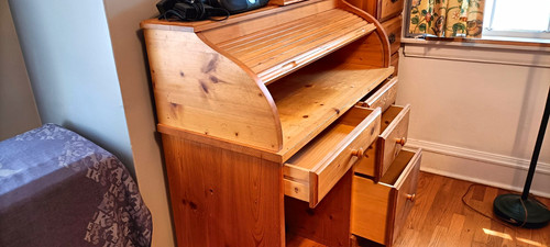 Solid wood roll top - solid,