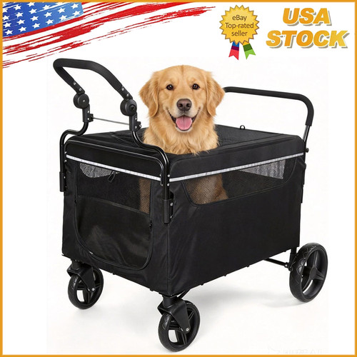 Push pull dog wagon - 2-in-1,