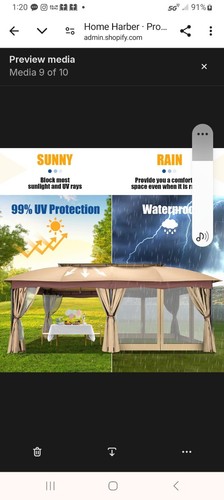 12x20 heavy duty gazebo - heavy,