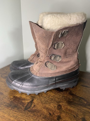 Sorel bighorn snow boots brown - boots,