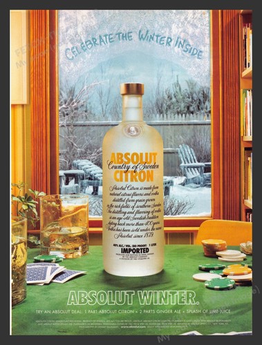 Absolut citron winter - citron, "winter"