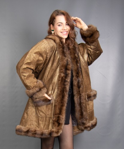 17359 glamorous leather coat - 17359,