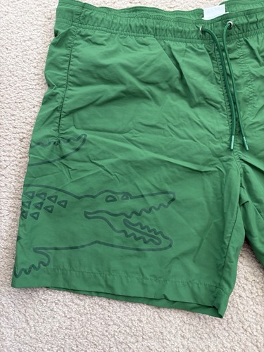 Lacoste swim trunks green - lacoste,