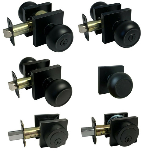 Matte black square - square, plate