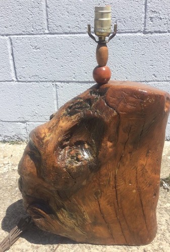 Vintage burl wood table - burl,