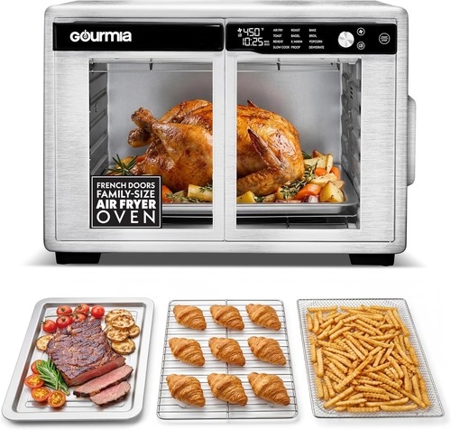 French door air fryer oven - door,