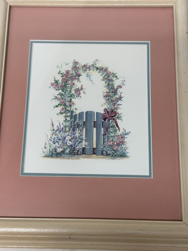 Framed matted - x, &