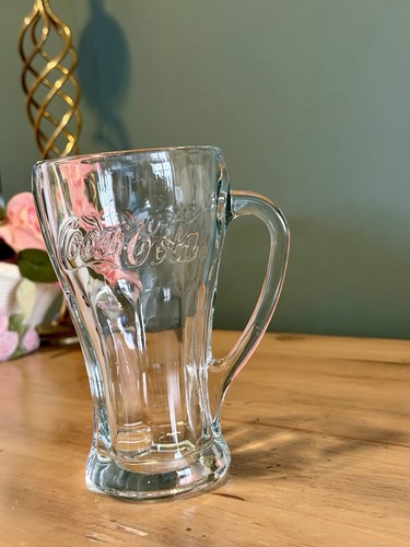 Vintage coca cola glass mug - vintage,
