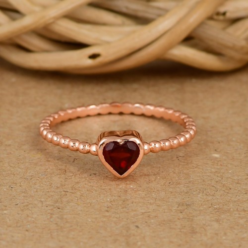 Natural heart garnet - heart,