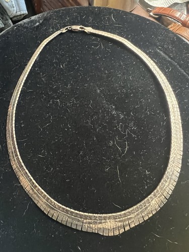 Sterling silver herringbone - silver,