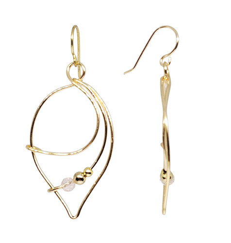 Handmade gold tone leaf - tone,
