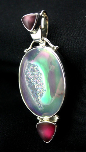 Sajen opalized window - window, druzy