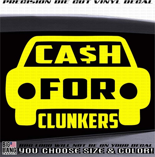 Cash for junk cars vinyl - cash,