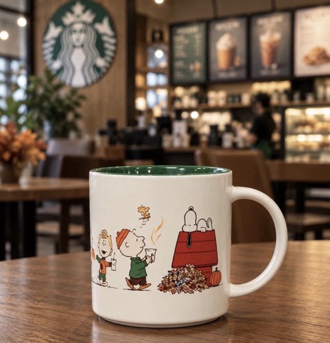 Starbucks peanuts snoopy mug - starbucks,