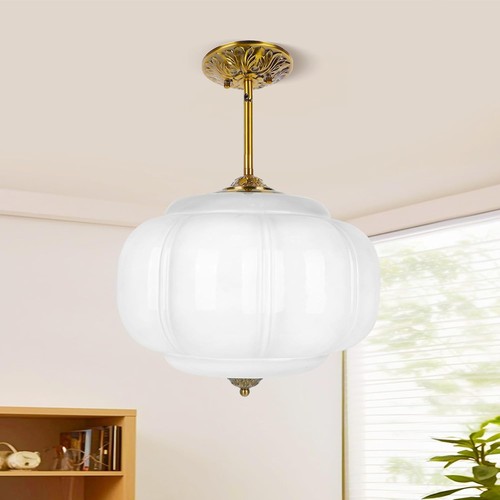Pandaluna white milk glass - white,