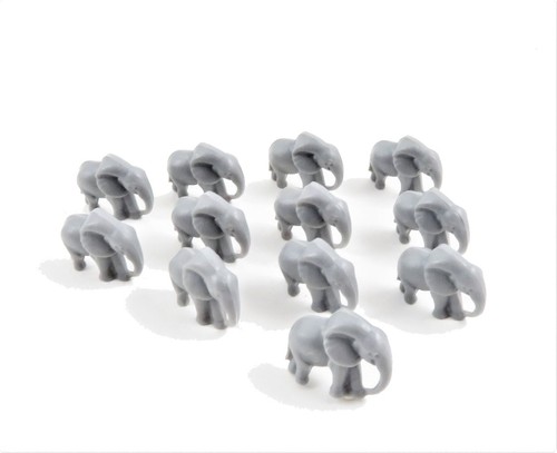 Dolls house toy elephants - dolls, 12