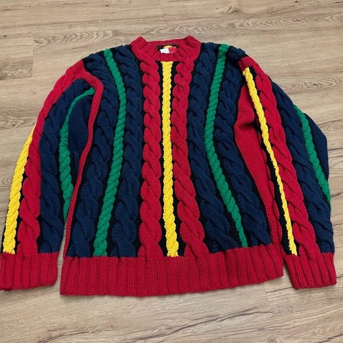 Vtg tommy hilfiger hand - tommy, knit