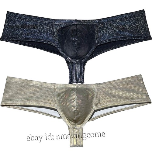 Men shiny leather - like, bikini