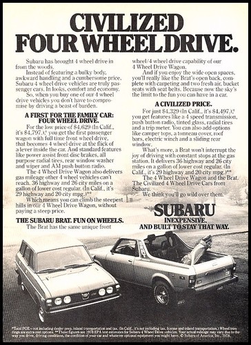 1978 subaru brat vintage - 1978,