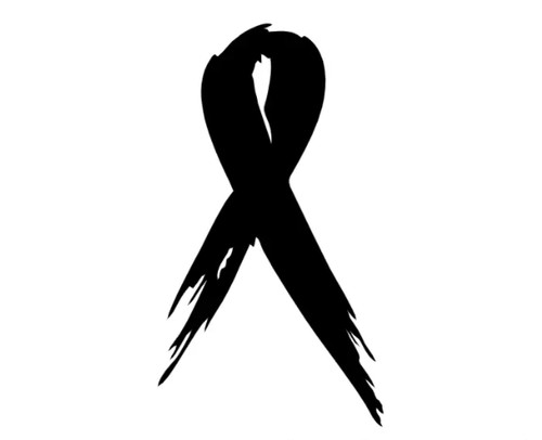 Breast cancer ribbon sticker - ribbon,