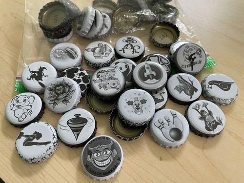 100 pcs black white - pcs,