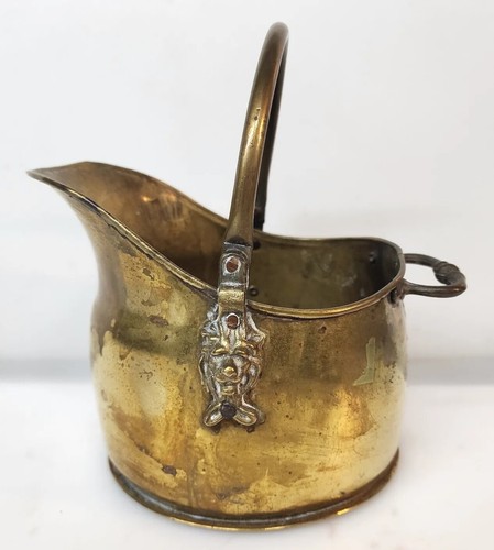 Vintage brass coal scuttle - vintage,