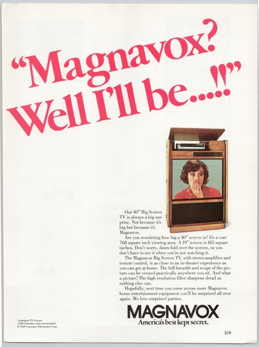 Magnavox big screen stereo - magnavox,