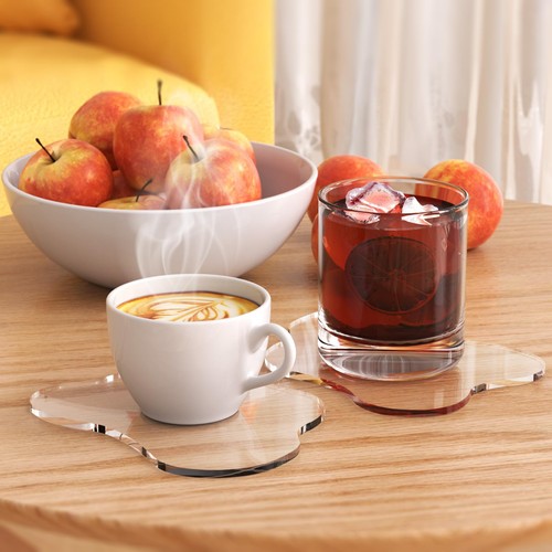 Acrylic coaster set - acrylic, of