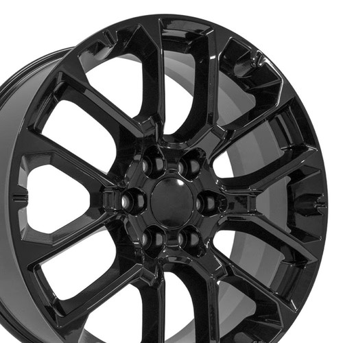 Set 22x9 black srv wheels - set(4),