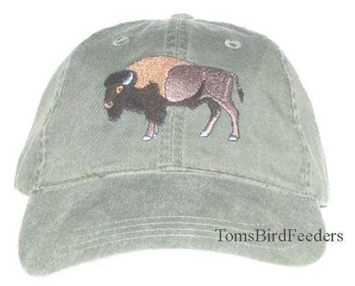 Bison buffalo embroidered - buffalo,